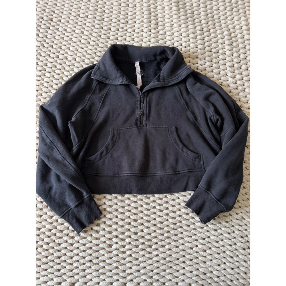 Lululemon Scuba Oversized Half-Zip Hoodie Black LW3FJ6S M/L